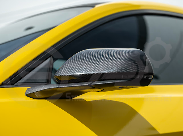 2015-2023 FORD MUSTANG W/ SIGNAL LIGHT | CARBON FIBER SIDE MIRROR CAP COVER PAIR